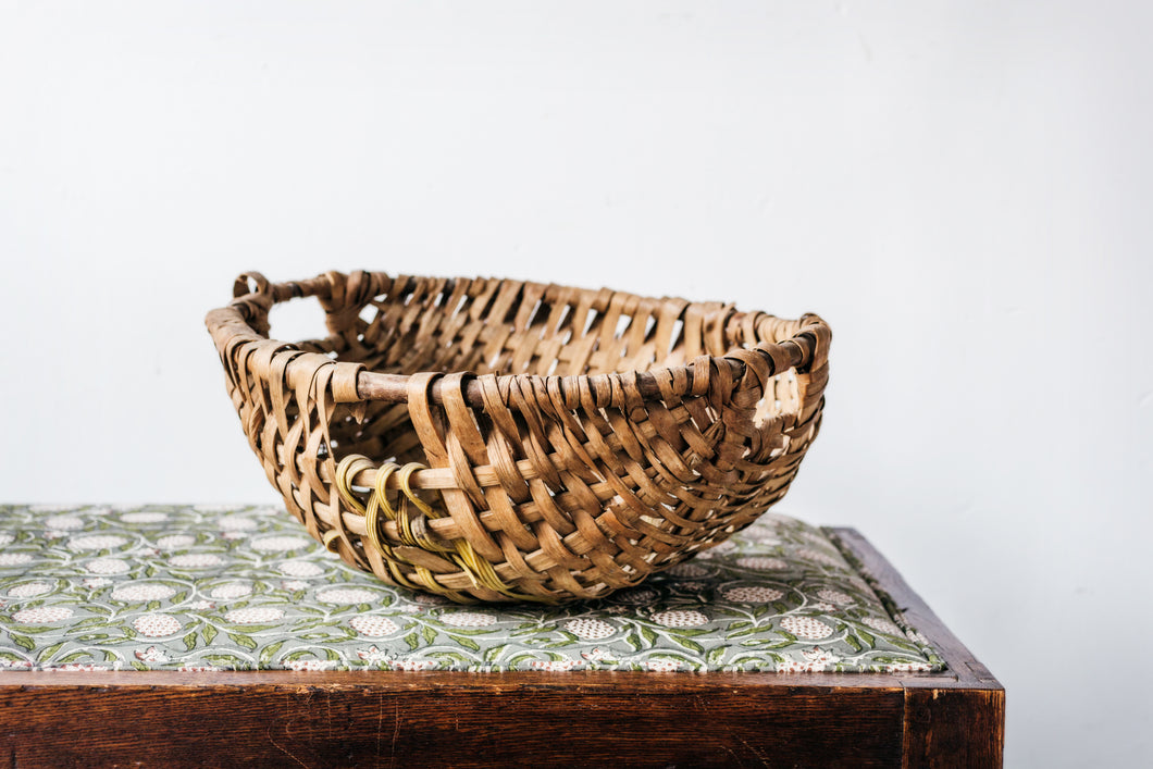 Vintage - Low Harvest Basket - French