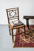 Load image into Gallery viewer, Furniture - Vintage Side Chair with Rush Seat/Faux Bamboo Carved
